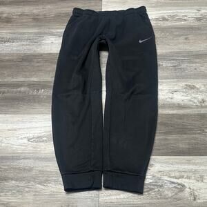Nike Therma Fit Black Mens XL Mini Swoosh Fleece Lined Jogger‎ Training Pants